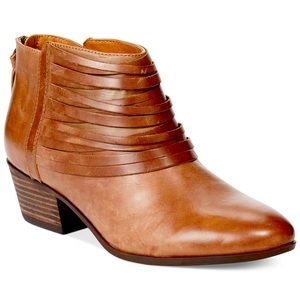 Clarks Womens Spye Celeste Ankle Boots Booties Tan